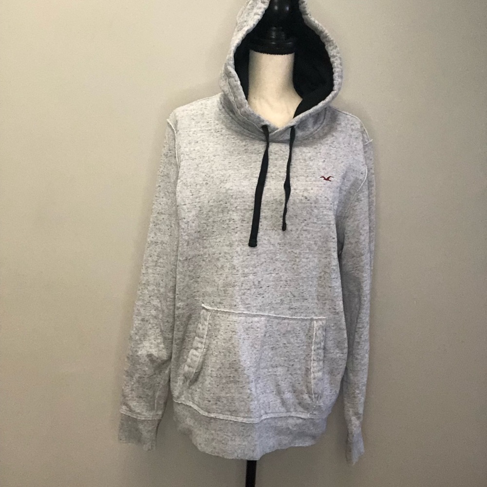 Hollister Heather Grey Hoodie size L